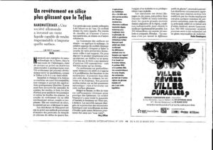 Courrier International 03/2010: Teflon'dan daha kaygan silisli bir kaplama