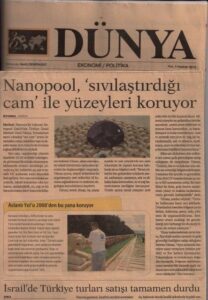 Dünya: Nanopool protegge le superfici con il ‘vetro liquefatto’