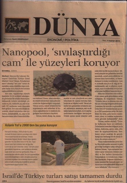 Dünya: Nanopool تحمي الأسطح بـ ‘الزجاج المسال’