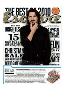 Esquire 12/2010: Yenilik Liquid Glass
