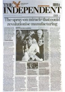 The Independent 02/2010: Üretimde devrim yaratabilecek püskürtülebilir mucize